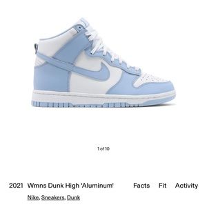 Women’s Dunk High in Aluminum size 9